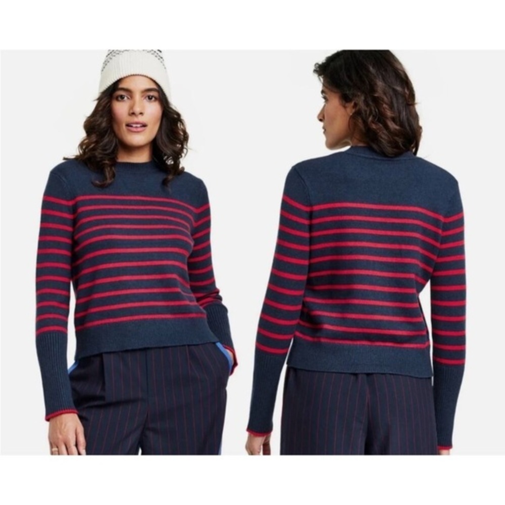 La ligne x target navy & red sweater